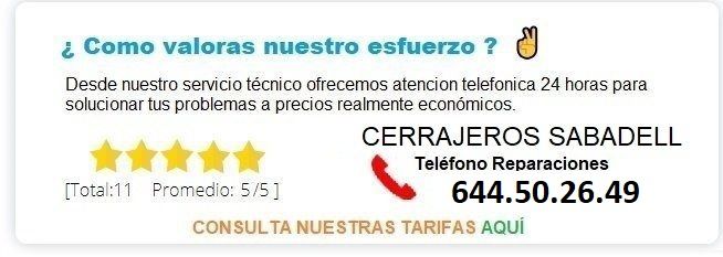 cerrajeros Sabadell precios